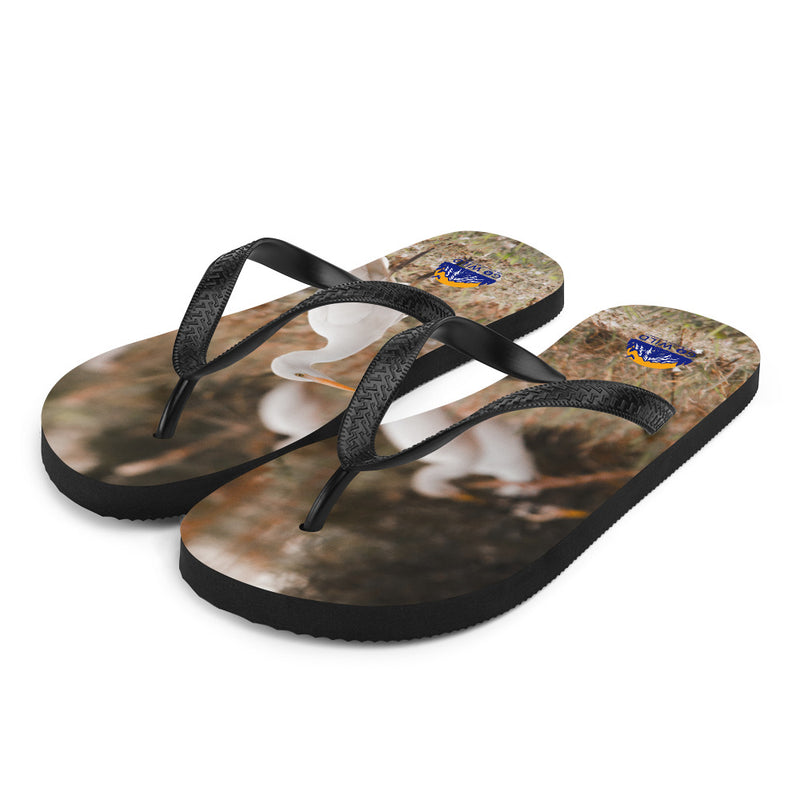 Winter Egret Flip-Flops - Go Wild Photography [description]  [price]