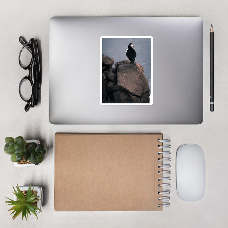 Lone Puffin Bubble-free stickers - Go Wild Photography [description]  [price]