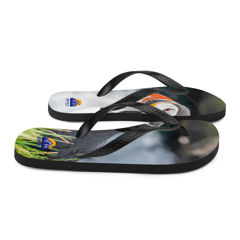 Puffin Cliffs Flip-Flops - Go Wild Photography [description]  [price]