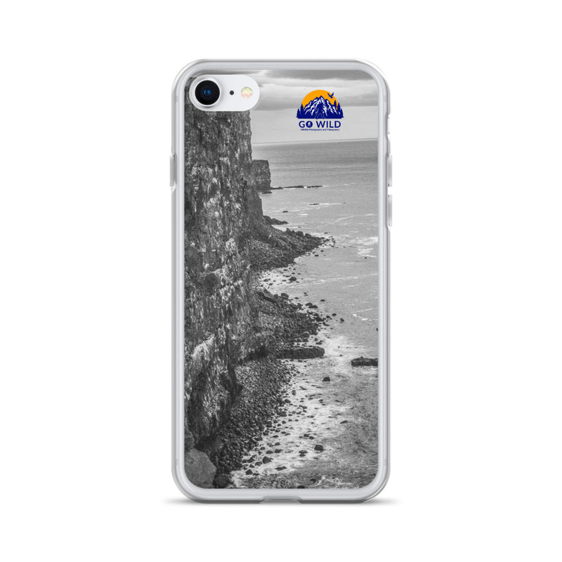 Bird Cliffs Black and White iPhone Case - Go Wild Photography [description]  [price]
