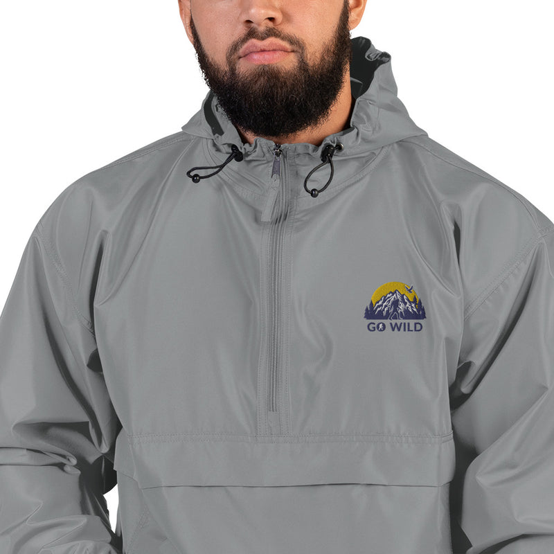 Go Wild Logo Embroidered Champion Packable Jacket - Go Wild Photography [description]  [price]