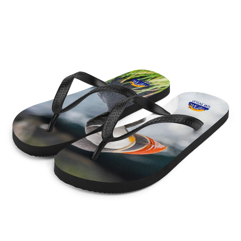 Puffin Cliffs Flip-Flops - Go Wild Photography [description]  [price]