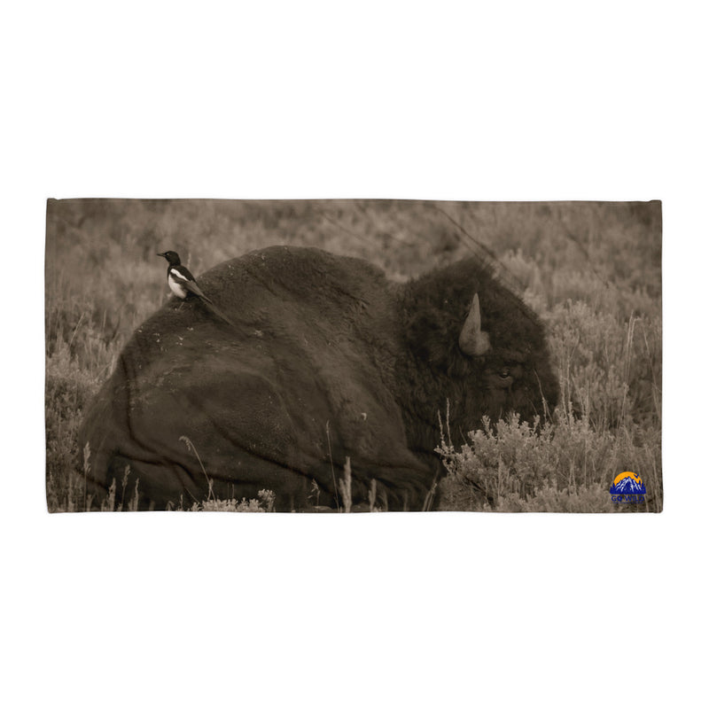 The Bison and the Magpie Towel - Go Wild Photography [description]  [price]