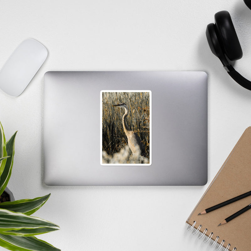 Heron Bubble-free stickers - Go Wild Photography [description]  [price]