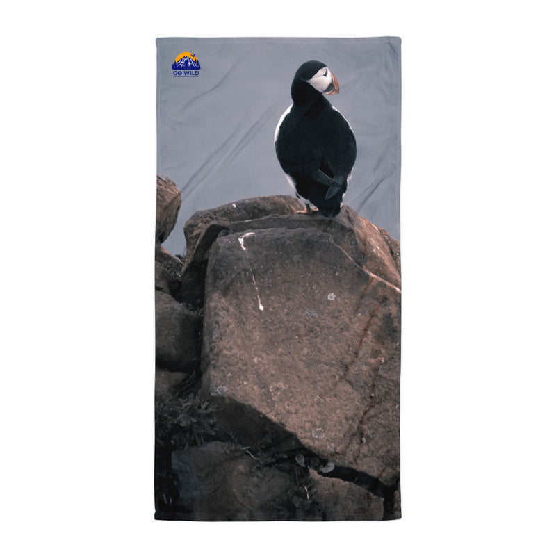 Lone Puffin Towel - Go Wild Photography [description]  [price]