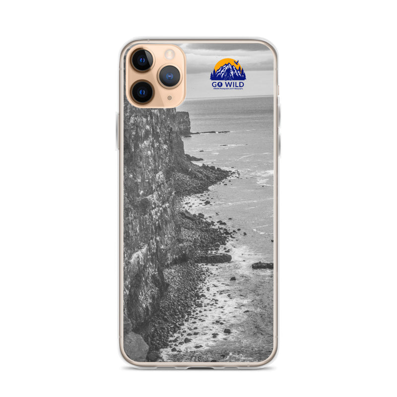 Bird Cliffs Black and White iPhone Case - Go Wild Photography [description]  [price]