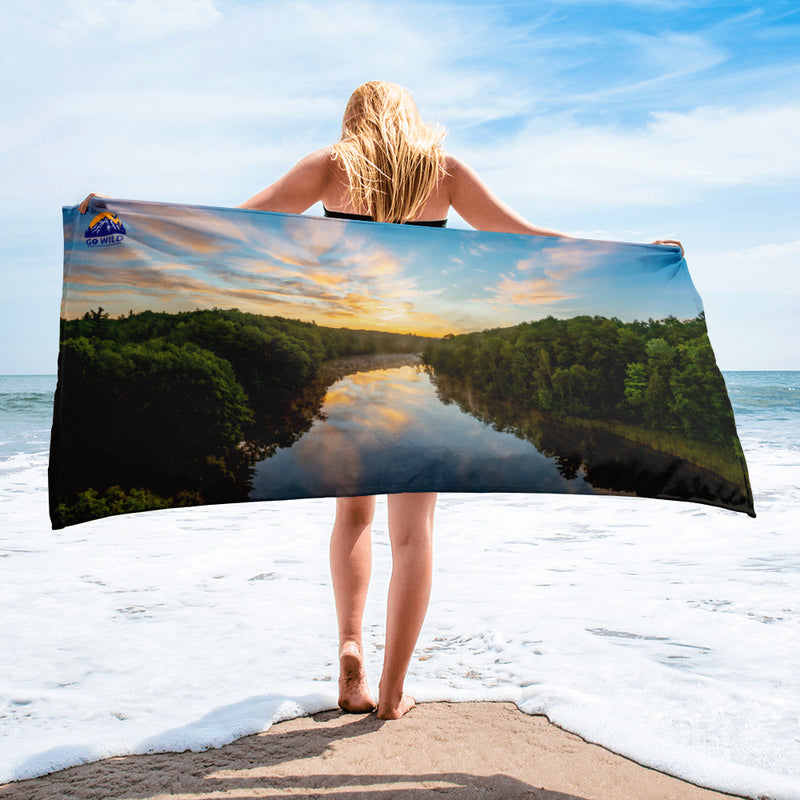 Michigan Sunrise Towel - Go Wild Photography [description]  [price]