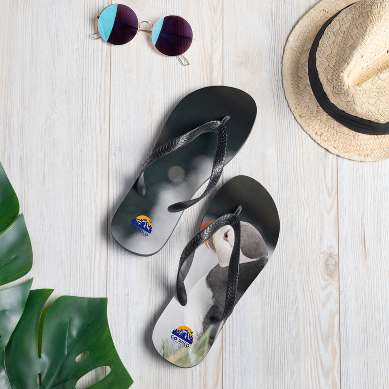 Stoic Puffins Flip-Flops - Go Wild Photography [description]  [price]