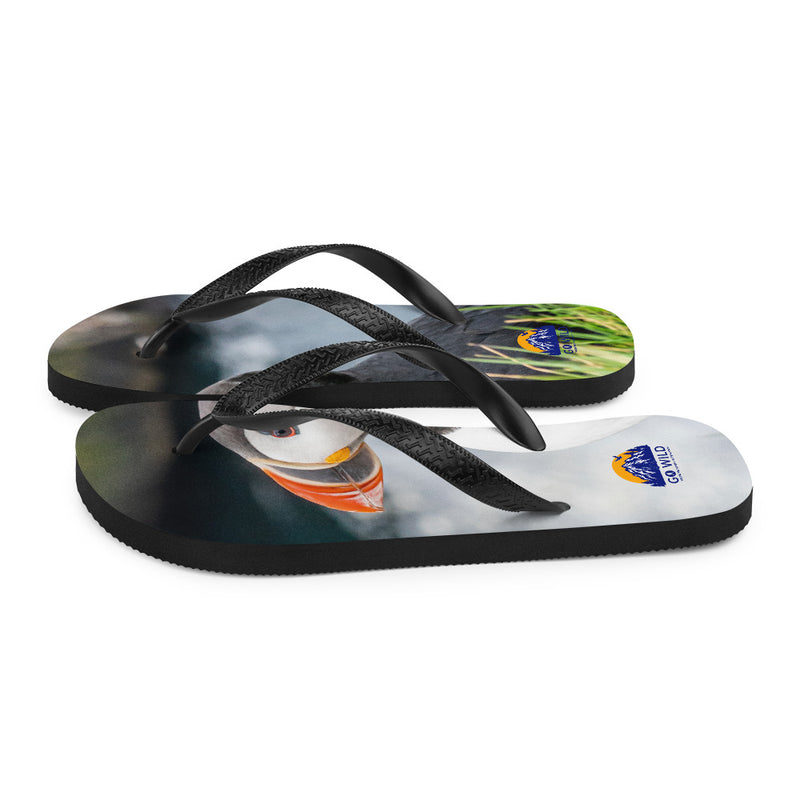 Puffin Cliffs Flip-Flops - Go Wild Photography [description]  [price]