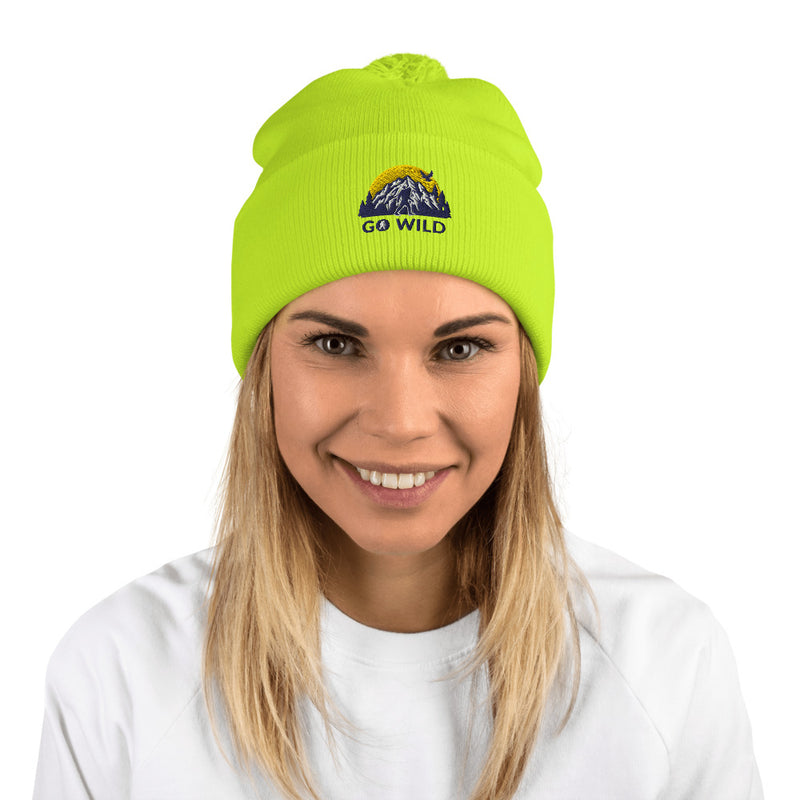 Go Wild Logo Pom-Pom Beanie - Go Wild Photography [description]  [price]