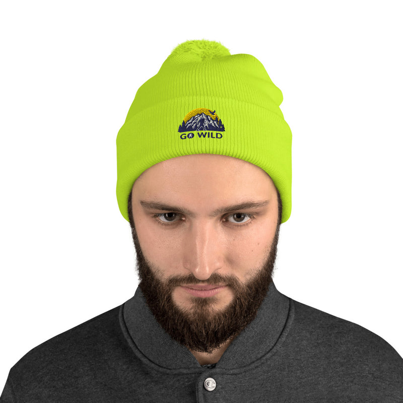 Go Wild Logo Pom-Pom Beanie - Go Wild Photography [description]  [price]
