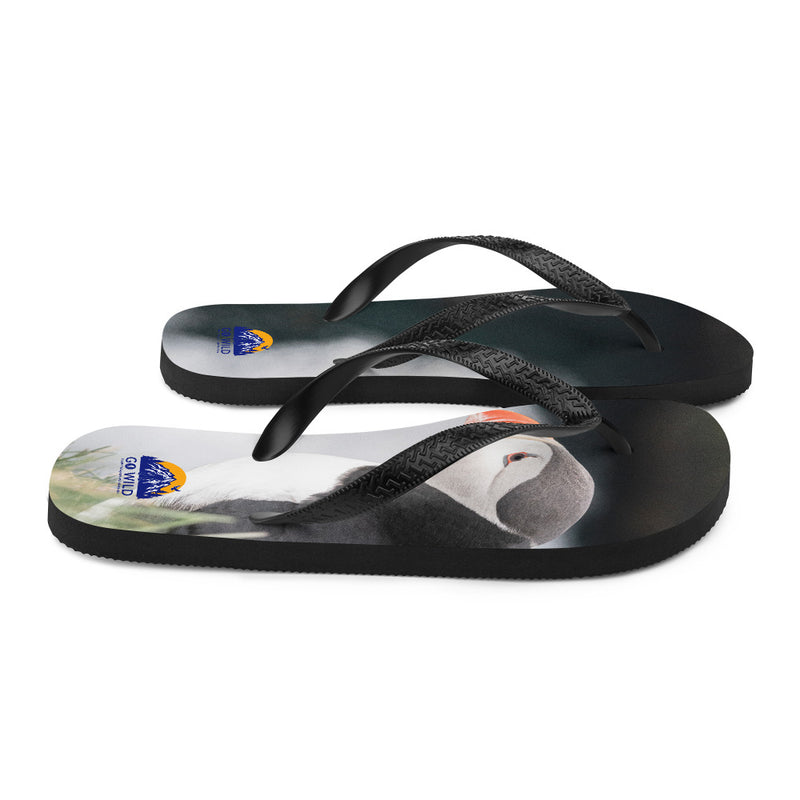 Stoic Puffins Flip-Flops - Go Wild Photography [description]  [price]