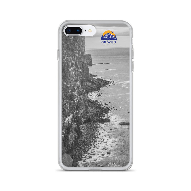 Bird Cliffs Black and White iPhone Case - Go Wild Photography [description]  [price]