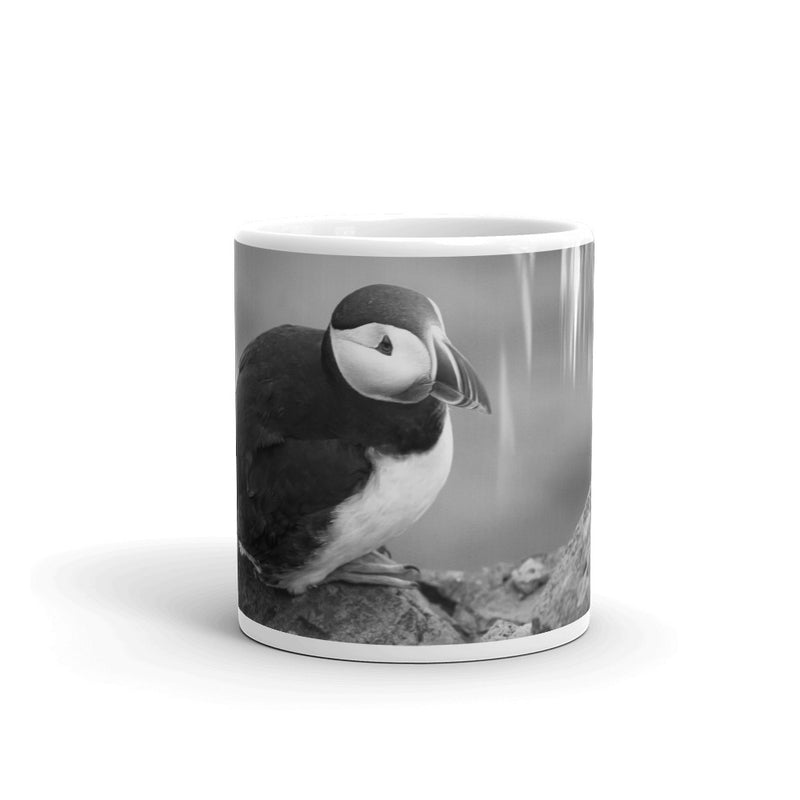 Black and White Arctic Puffin Coffee Mug - Go Wild Photography [description]  [price]