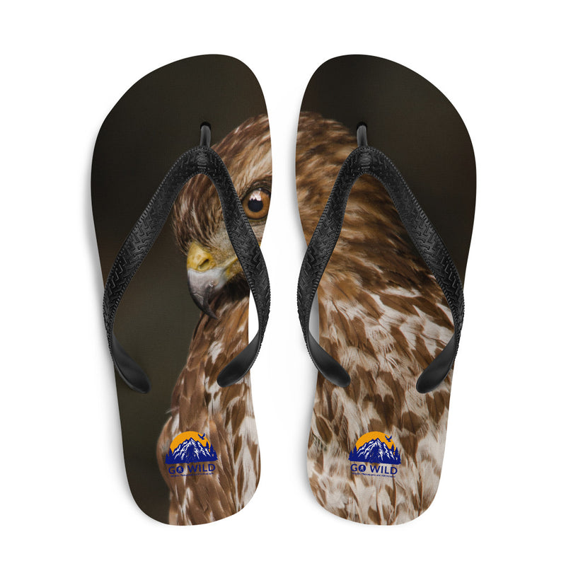 Red Shouldered Hawk Flip-Flops - Go Wild Photography [description]  [price]