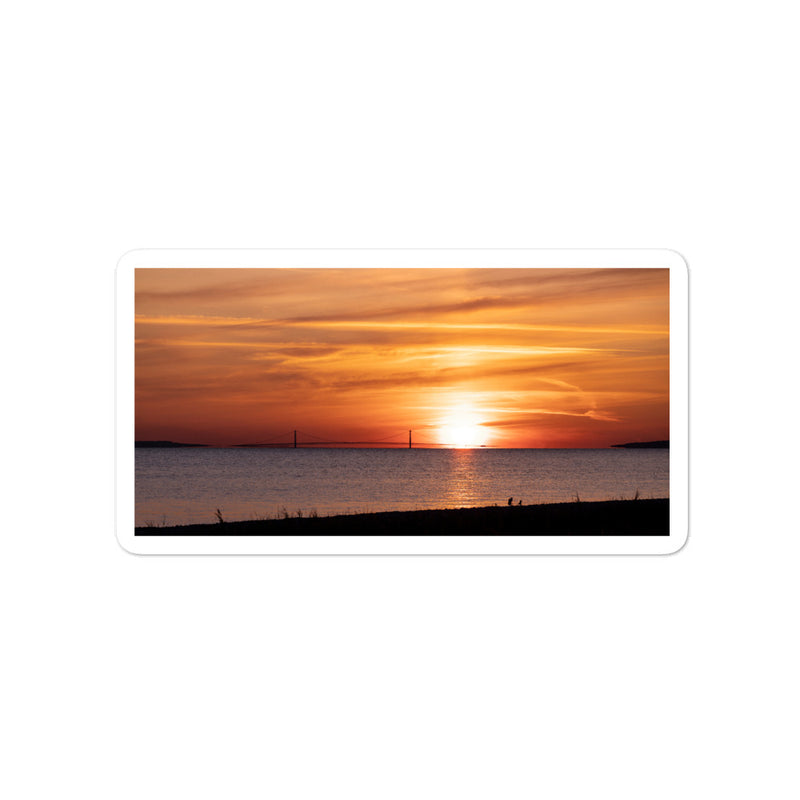 Mackinaw Bridge Bubble-free stickers - Go Wild Photography [description]  [price]