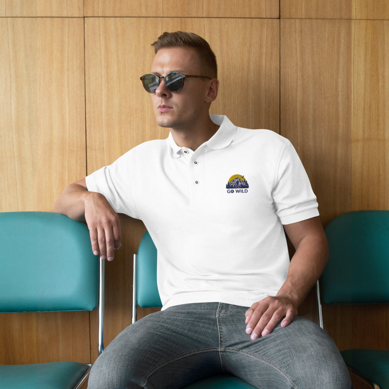 Go Wild Logo Men's Premium Polo - Go Wild Photography [description]  [price]