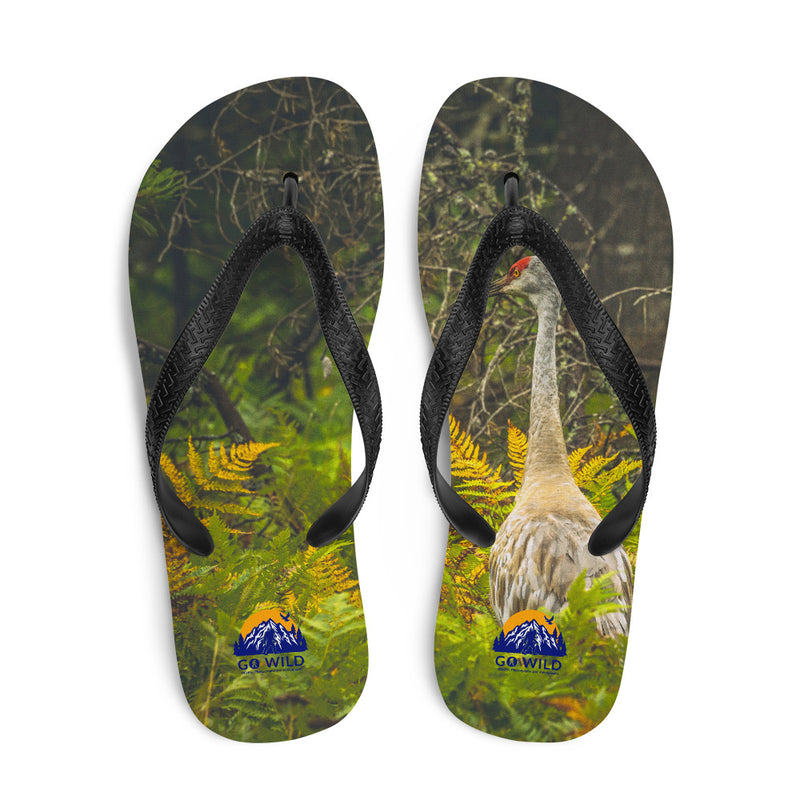Sandhill Crane Flip-Flops - Go Wild Photography [description]  [price]