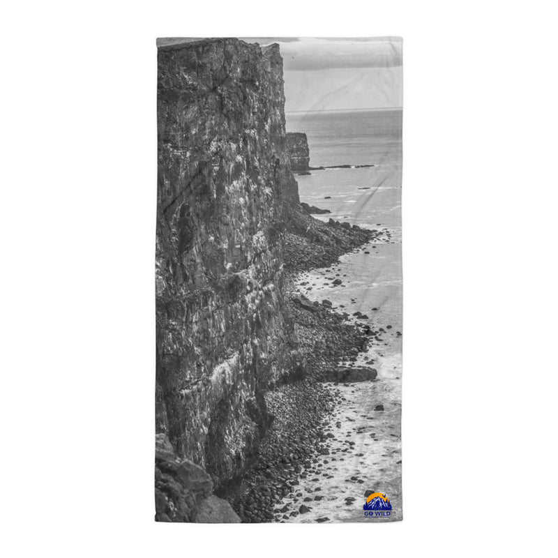 Bird Cliffs Black and White Towel - Go Wild Photography [description]  [price]