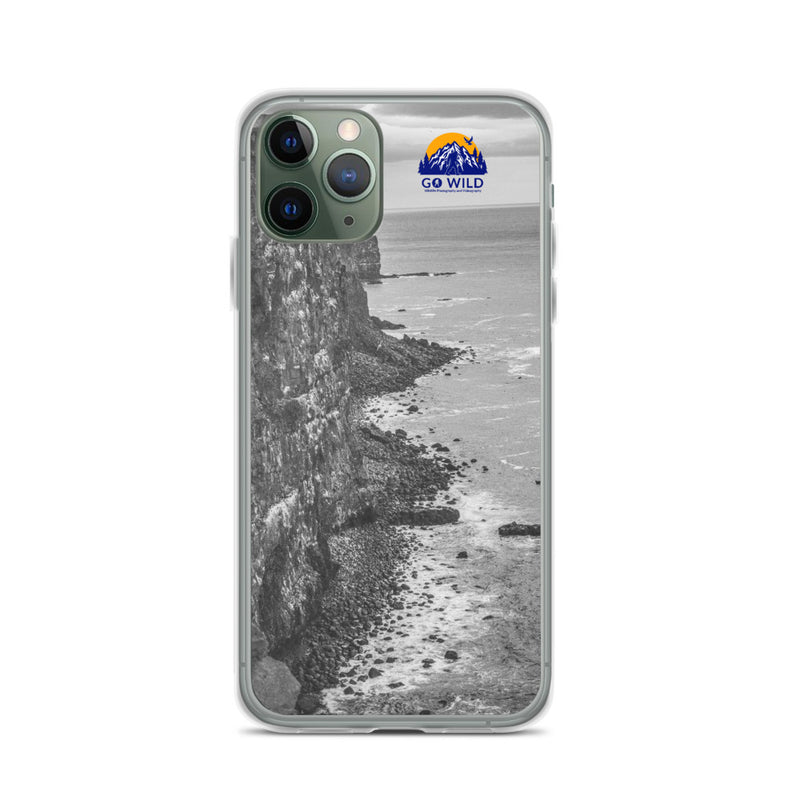 Bird Cliffs Black and White iPhone Case - Go Wild Photography [description]  [price]
