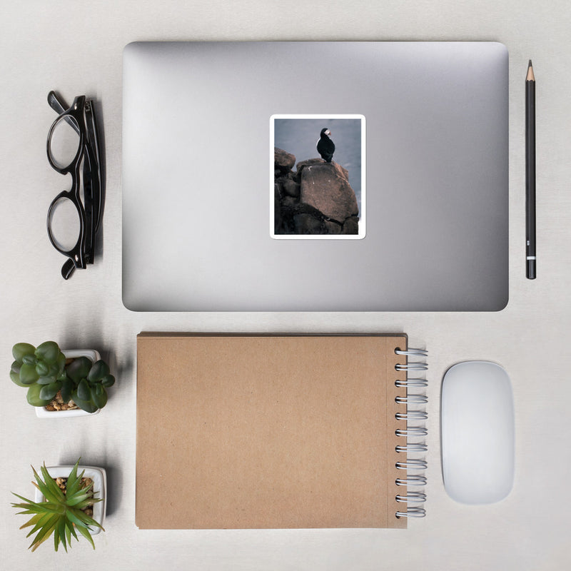 Lone Puffin Bubble-free stickers - Go Wild Photography [description]  [price]