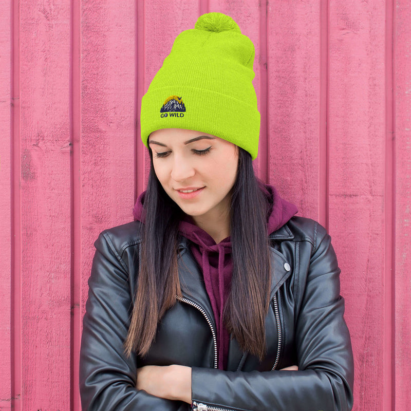 Go Wild Logo Pom-Pom Beanie - Go Wild Photography [description]  [price]