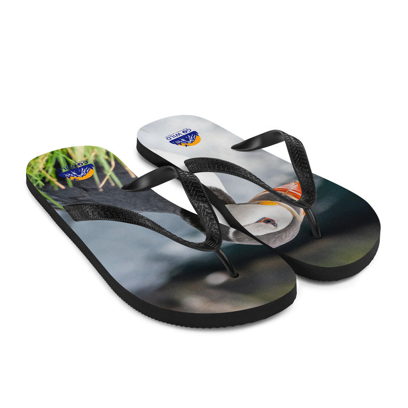 Puffin Cliffs Flip-Flops - Go Wild Photography [description]  [price]