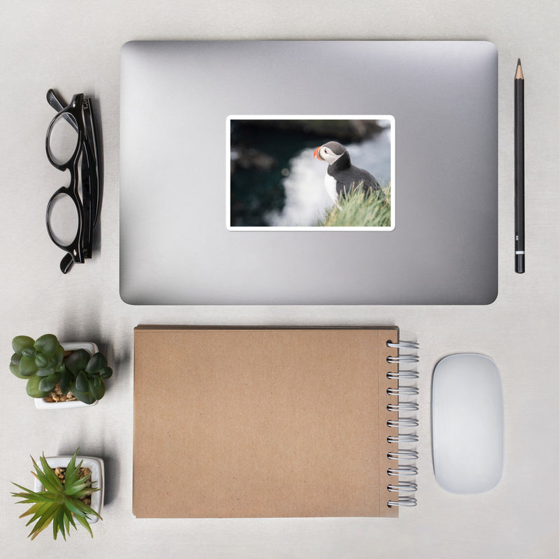 Stoic Puffin Bubble-free stickers - Go Wild Photography [description]  [price]