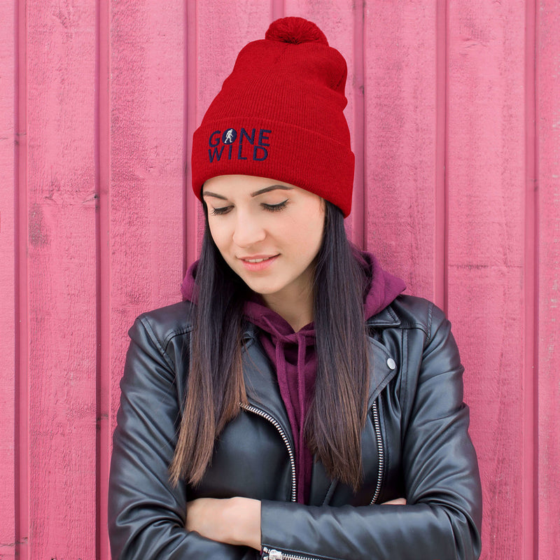 Gone Wild Pom-Pom Beanie - Go Wild Photography [description]  [price]