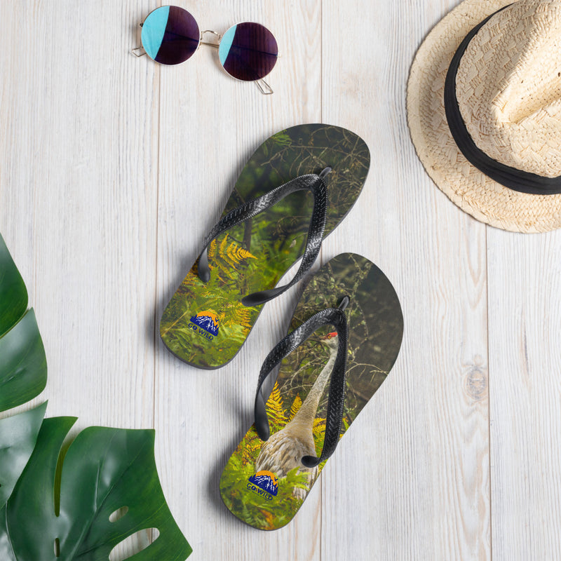 Sandhill Crane Flip-Flops - Go Wild Photography [description]  [price]