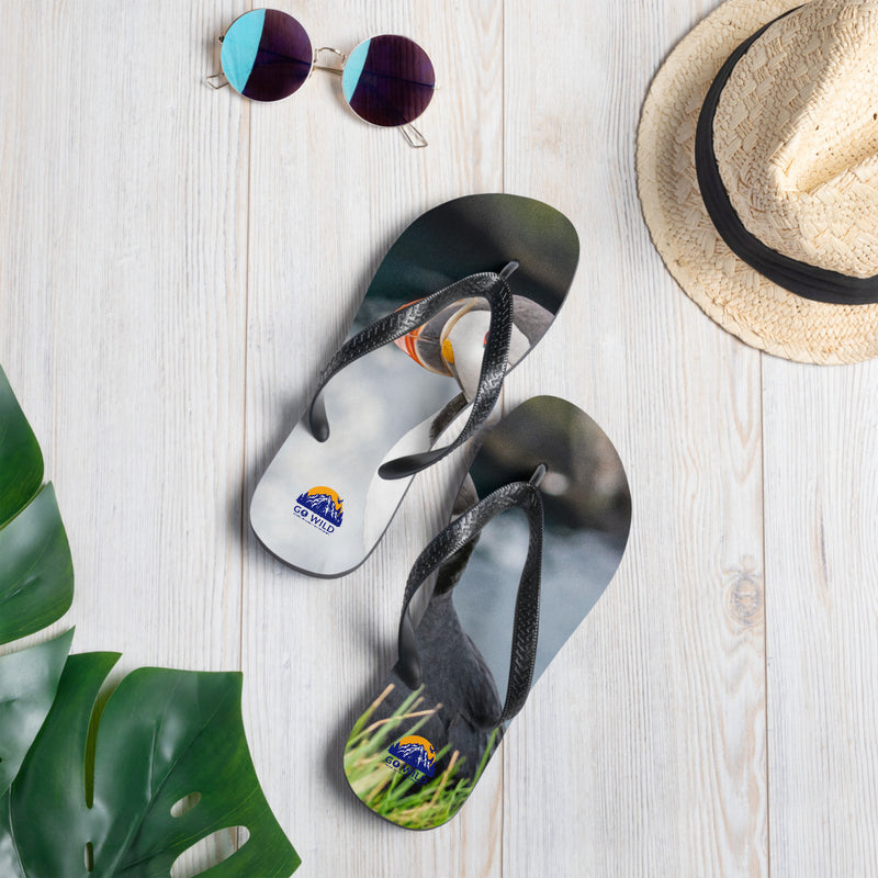 Puffin Cliffs Flip-Flops - Go Wild Photography [description]  [price]
