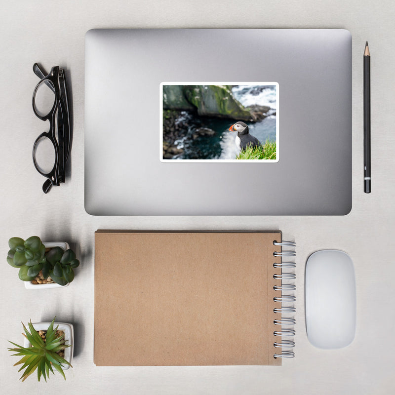 Puffin Cliffs Bubble-free stickers - Go Wild Photography [description]  [price]