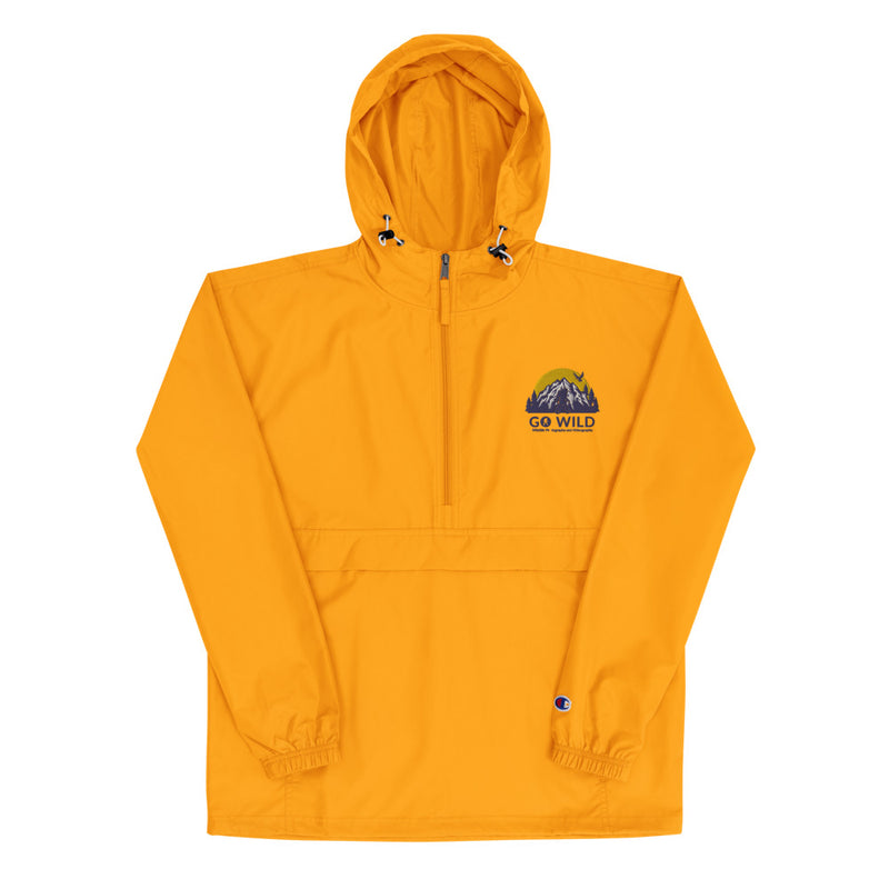 Go Wild Logo Embroidered Champion Packable Jacket - Go Wild Photography [description]  [price]