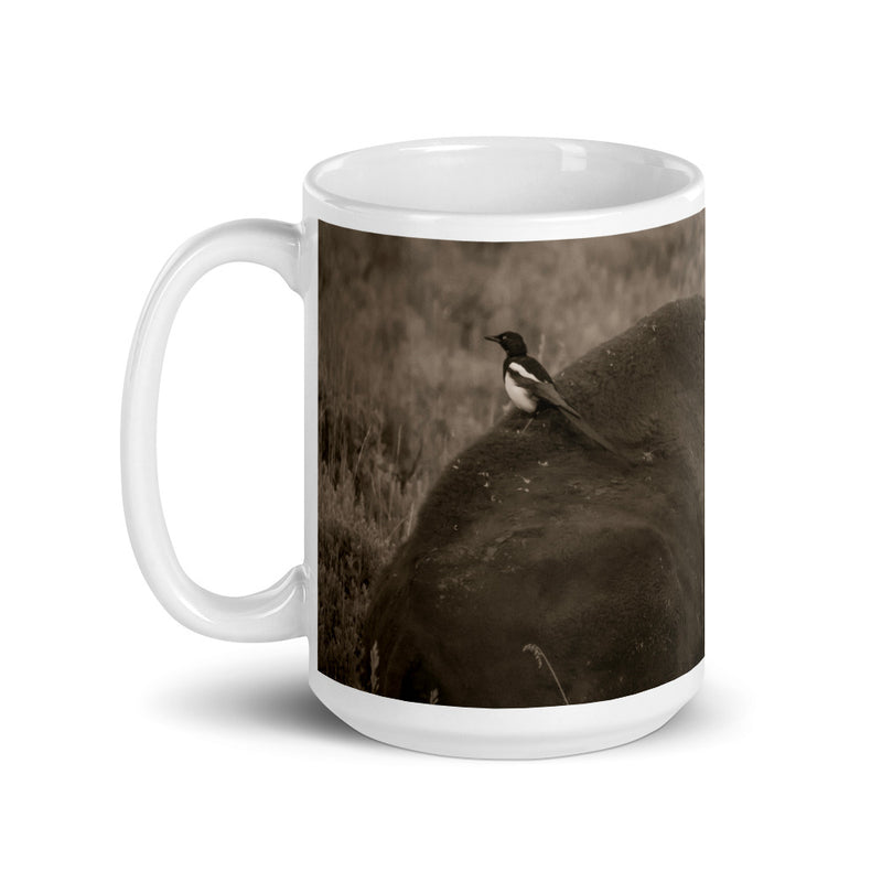 The Bison and the Magpie Coffee Mug - Go Wild Photography [description]  [price]
