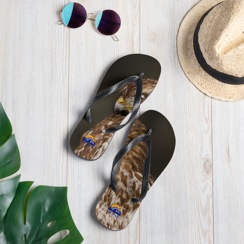Red Shouldered Hawk Flip-Flops - Go Wild Photography [description]  [price]