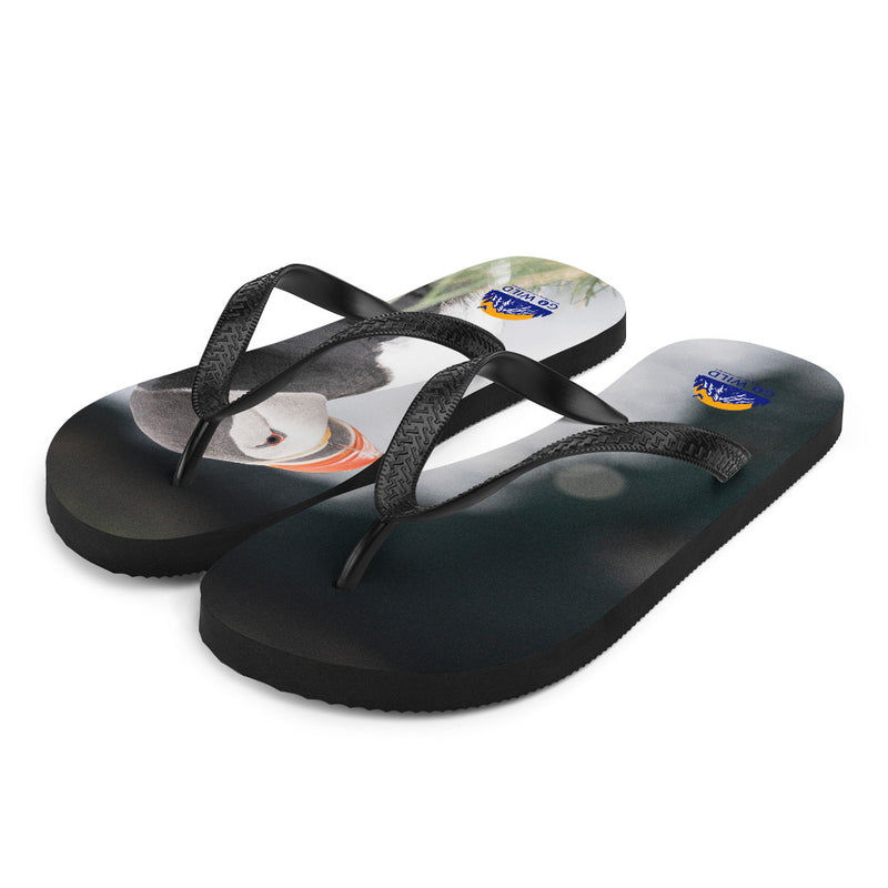 Stoic Puffins Flip-Flops - Go Wild Photography [description]  [price]