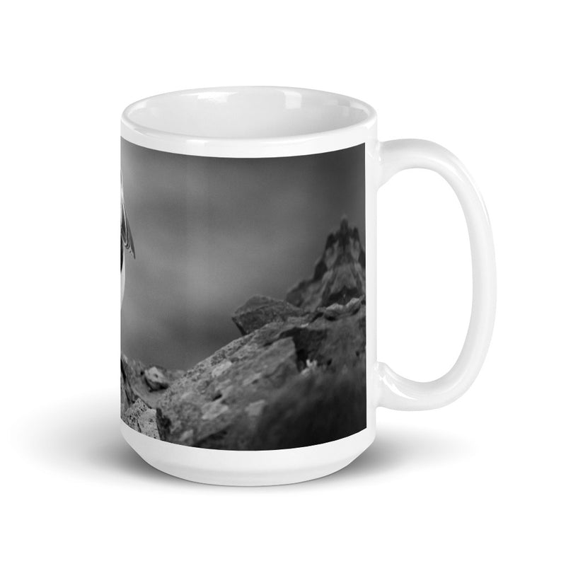 Black and White Arctic Puffin Coffee Mug - Go Wild Photography [description]  [price]