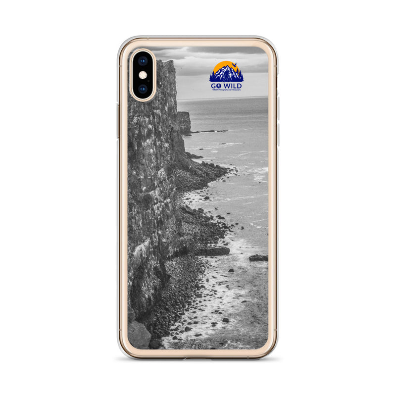 Bird Cliffs Black and White iPhone Case - Go Wild Photography [description]  [price]