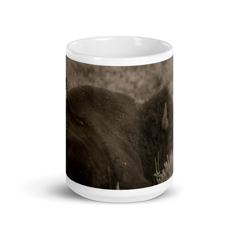 The Bison and the Magpie Coffee Mug - Go Wild Photography [description]  [price]