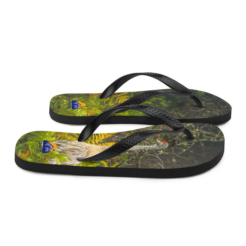 Sandhill Crane Flip-Flops - Go Wild Photography [description]  [price]