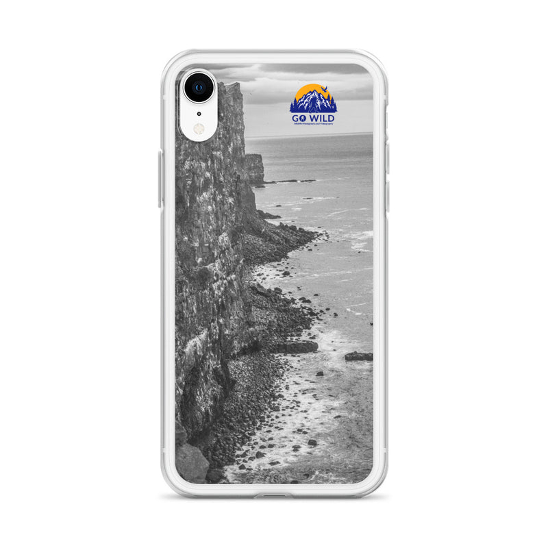 Bird Cliffs Black and White iPhone Case - Go Wild Photography [description]  [price]