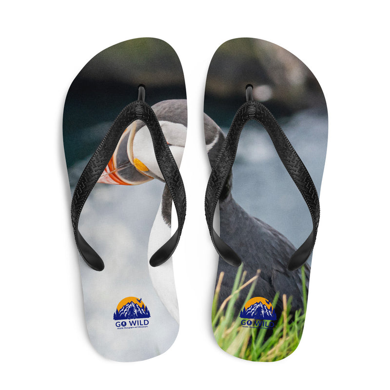 Puffin Cliffs Flip-Flops - Go Wild Photography [description]  [price]
